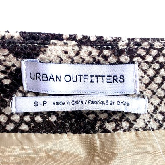 UO Siren Snake Print Snap Front Mini Skirt Size S - Picture 8 of 10